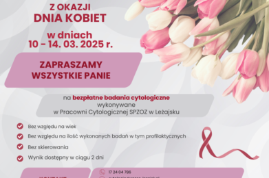 Bezpłatne badania cytologiczne